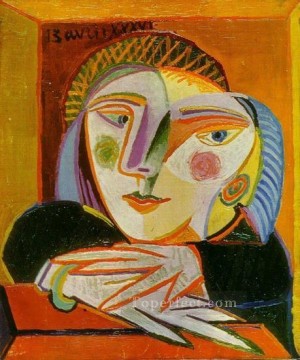 Pablo Picasso Painting - Mujer en la ventana María Teresa 1936 cubista Pablo Picasso